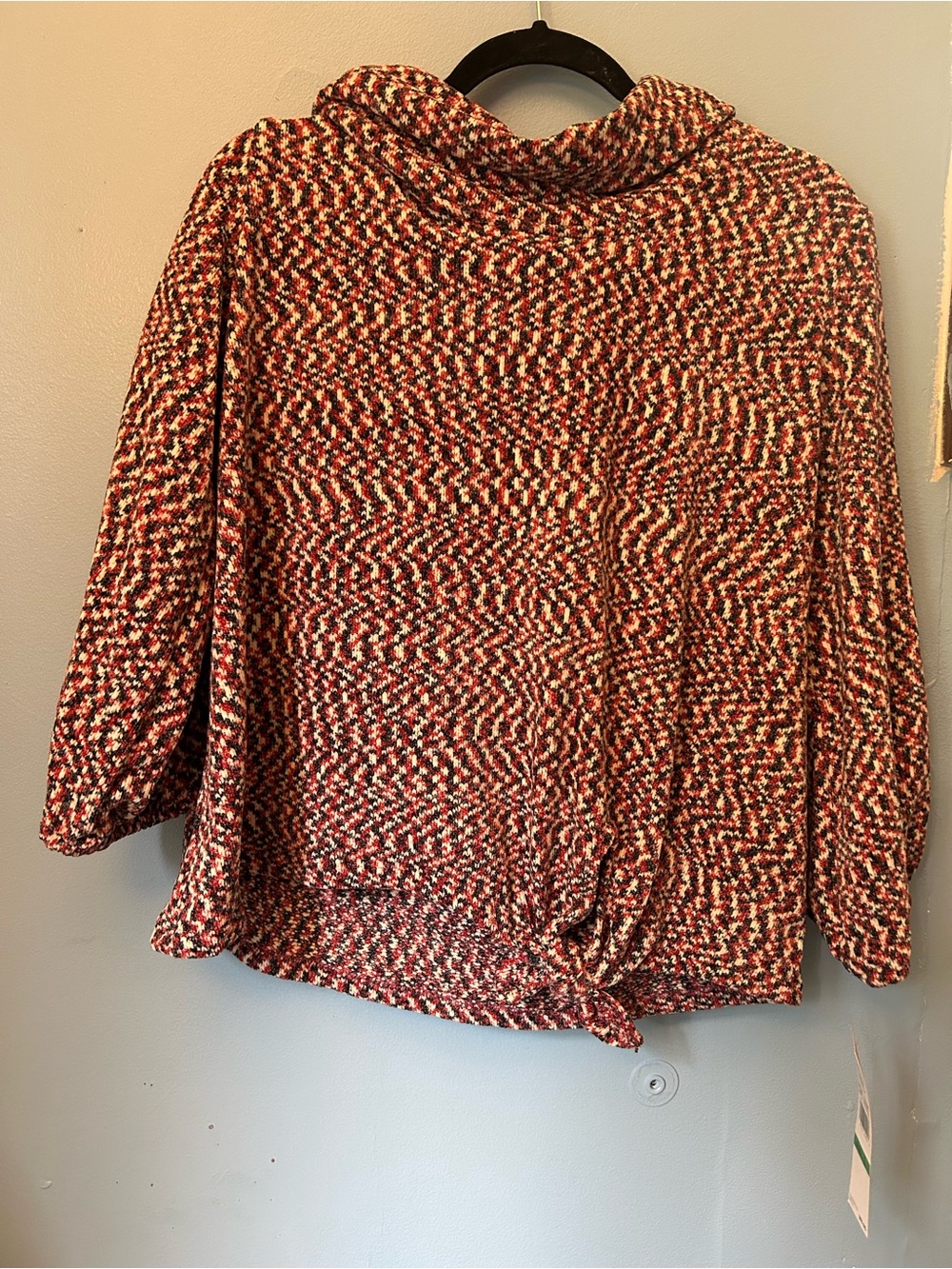 New With Tags! Ruby Rd. Cowl-neck chenille sweater size Large